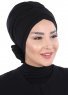 Elisabeth - Turban En Coton Noir