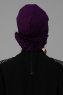 Elisabeth - Turban En Coton Violet