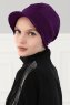 Sandra - Turban En Coton Violet - Ayse Turban
