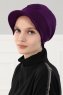 Sandra - Turban En Coton Violet - Ayse Turban