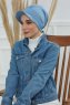 Sandra - Turban En Coton Sky Blue