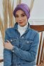 Sandra - Turban En Coton Violet