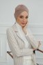 Ellie - Turban En Coton Taupe