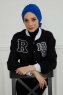 Ellie - Turban En Coton Bleu