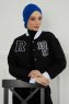 Ellie - Turban En Coton Bleu