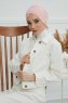 Ellie - Turban En Coton Vieux Rose