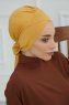 Ellie - Turban En Coton Moutarde