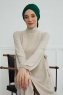 Ellie - Turban En Coton Vert Foncé