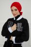 Ellie - Turban En Coton Rouge