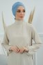 Ellie - Turban En Coton Sky Blue