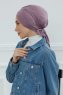 Ellie - Turban En Coton Lilac
