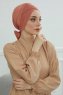 Ellie - Turban En Coton Saumon