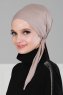 Felicia - Turban En Coton Taupe