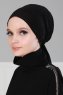 Felicia - Turban En Coton Noir
