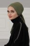 Felicia - Turban En Coton Kaki