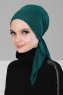 Felicia - Turban En Coton Vert Foncé