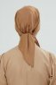 Felicia - Turban En Coton Marron Clair