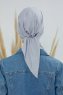 Felicia - Turban En Coton Gris Clair