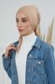 Felicia - Turban En Coton Sand
