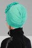 Kerstin - Turban En Coton Turquoise - Ayse Turban