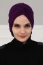 Kerstin - Turban En Coton Violet - Ayse Turban