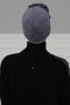 Kerstin - Turban En Coton Gris - Ayse Turban