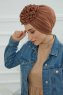 Kerstin - Turban En Coton Caramel