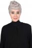 Sigrid - Hijab Coton Taupe - Ayse Turban