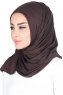 Sigrid - Hijab Coton Marron - Ayse Turban
