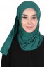 Sigrid - Hijab Coton Vert Foncé - Ayse Turban