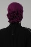 Monica - Turban En Coton Violet - Ayse Turban