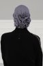 Monica - Turban En Coton Gris - Ayse Turban