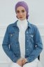 Monica - Turban En Coton Violet