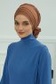 Monica - Turban En Coton Caramel