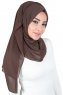Joline - Hijab Chiffon Premium Marron