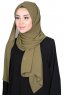 Joline - Hijab Chiffon Premium Kaki