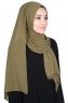 Joline - Hijab Chiffon Premium Kaki
