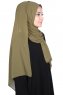 Joline - Hijab Chiffon Premium Kaki