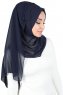 Joline - Hijab Chiffon Premium Bleu Marin