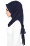 Joline - Hijab Chiffon Premium Bleu Marin
