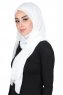 Joline - Hijab Chiffon Premium Blanc Cassé