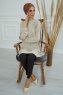 Fiona - Turban En Coton Caramel