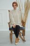 Fiona - Turban En Coton Caramel