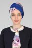 Fiona - Turban En Coton Bleu Nature