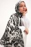 Ayten - Hijab À motifs Gris