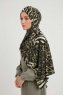 Ayten - Hijab À motifs Kaki