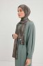 Nurgul - Hijab À motifs Taupe