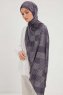 Nurgul - Hijab À motifs Violet