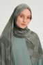 Nurgul - Hijab À motifs Vert