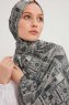 Gulya - Hijab À motifs Gris